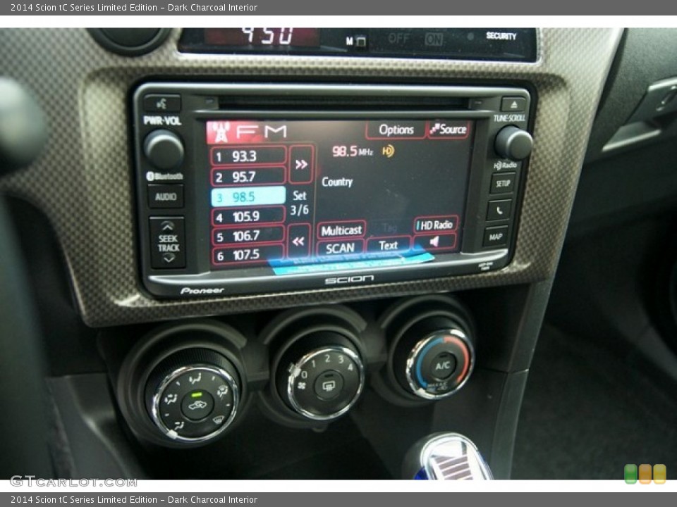 Dark Charcoal Interior Controls for the 2014 Scion tC Series Limited Edition #85110566