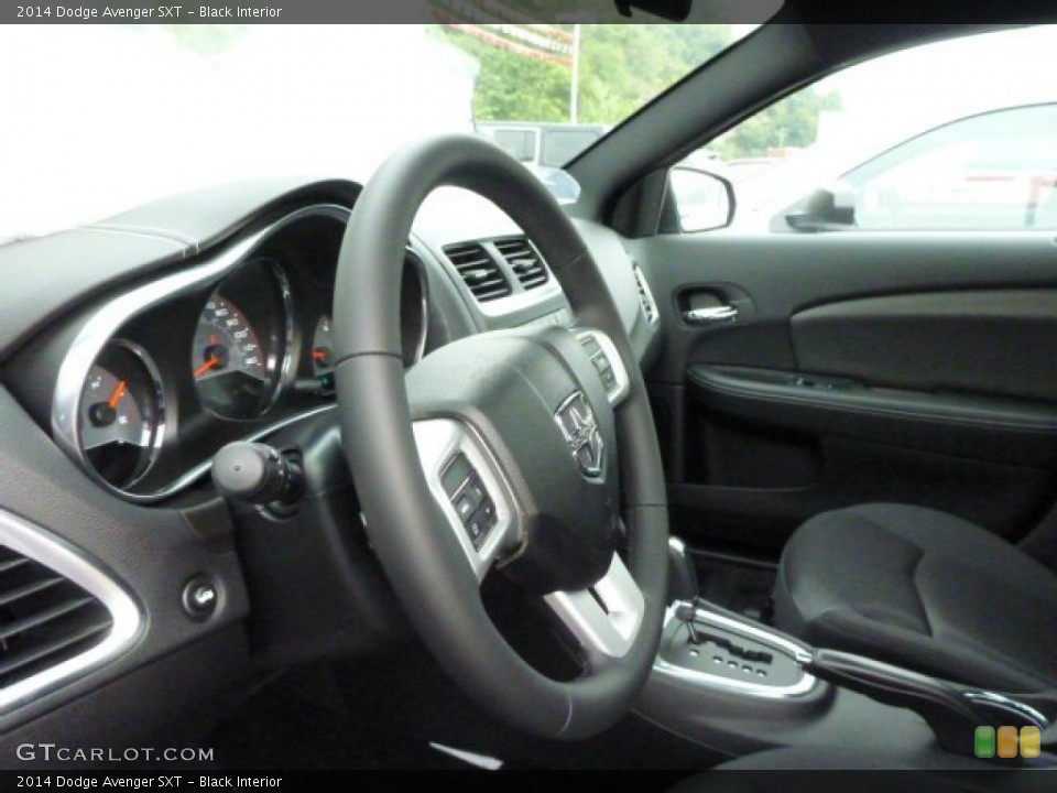Black Interior Steering Wheel for the 2014 Dodge Avenger SXT #85111973