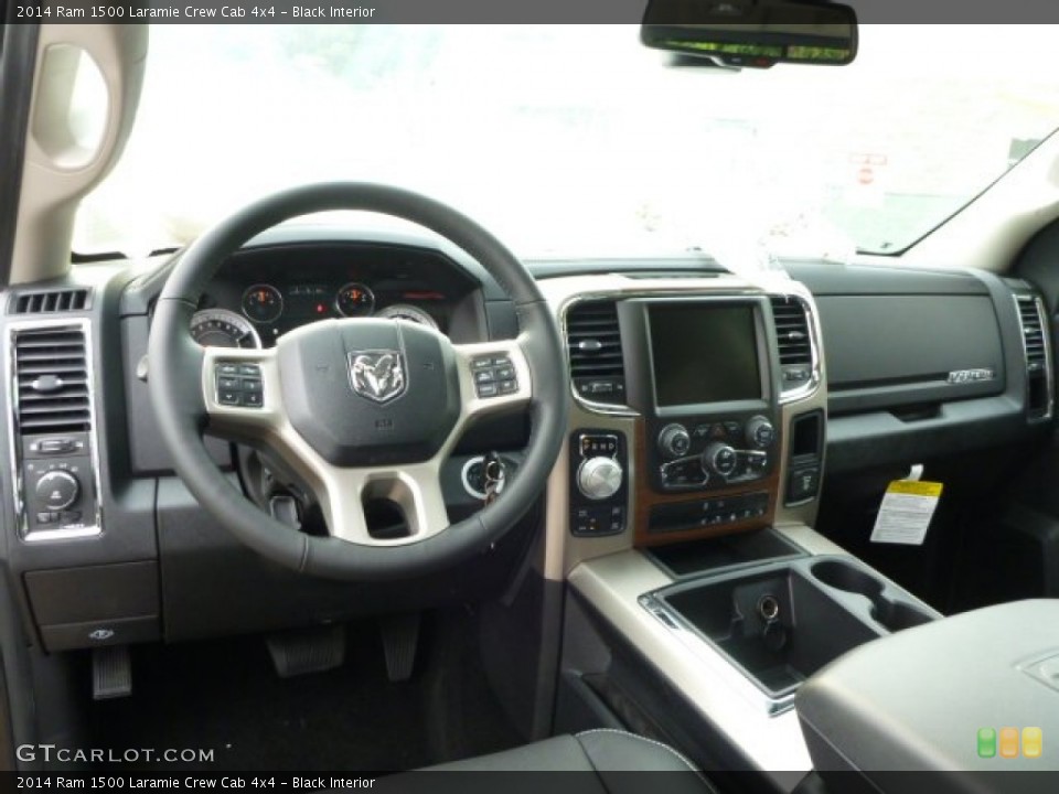 Black Interior Dashboard for the 2014 Ram 1500 Laramie Crew Cab 4x4 #85112246