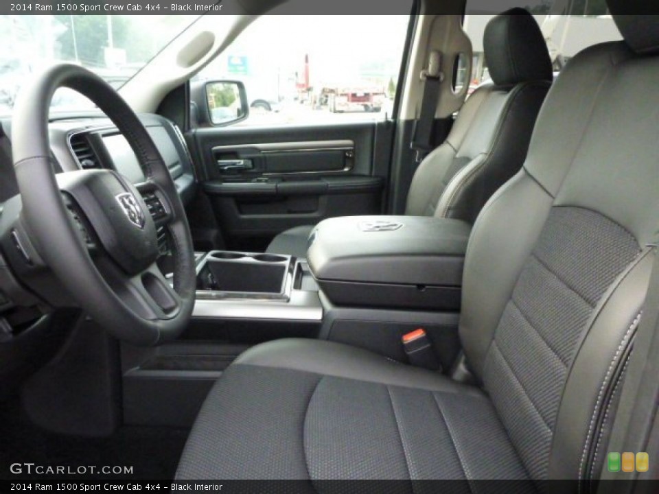 Black Interior Front Seat for the 2014 Ram 1500 Sport Crew Cab 4x4 #85112501