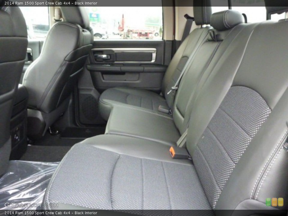 Black Interior Rear Seat for the 2014 Ram 1500 Sport Crew Cab 4x4 #85112516