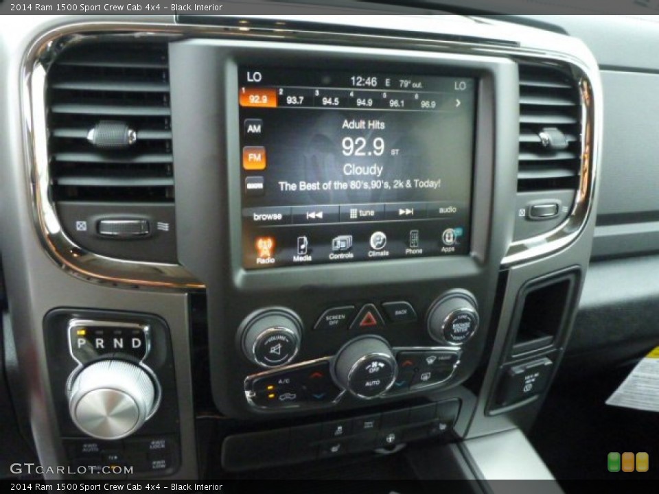 Black Interior Controls for the 2014 Ram 1500 Sport Crew Cab 4x4 #85112608