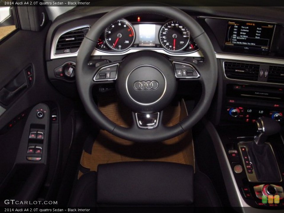 Black Interior Steering Wheel for the 2014 Audi A4 2.0T quattro Sedan #85112684