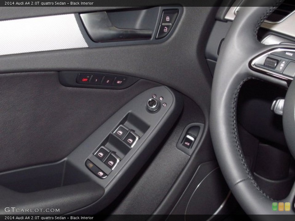 Black Interior Controls for the 2014 Audi A4 2.0T quattro Sedan #85112726