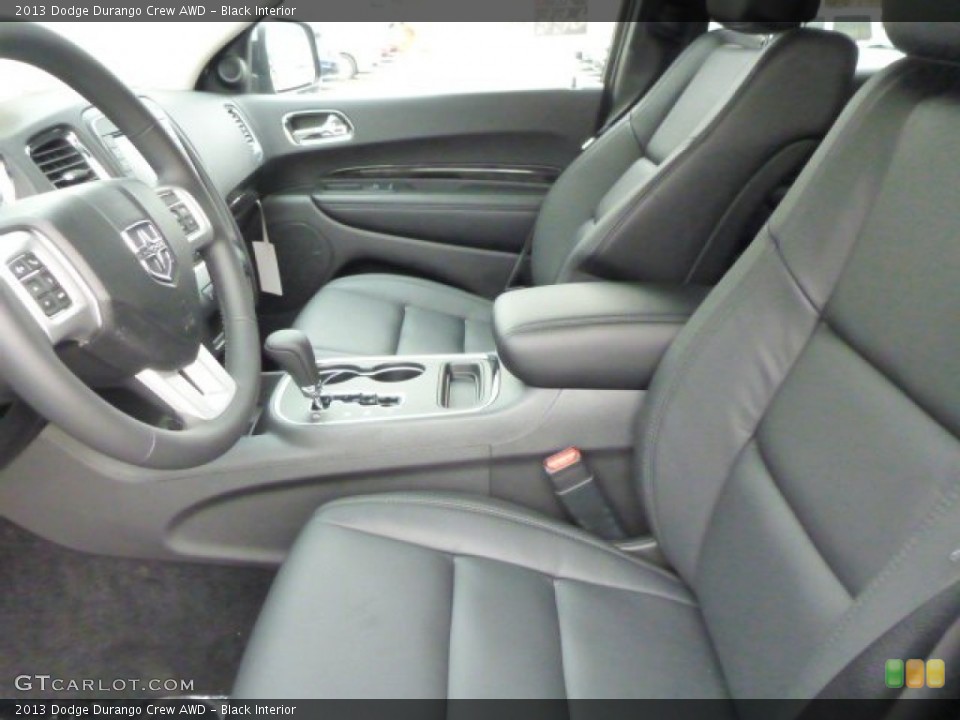 Black Interior Front Seat for the 2013 Dodge Durango Crew AWD #85112795