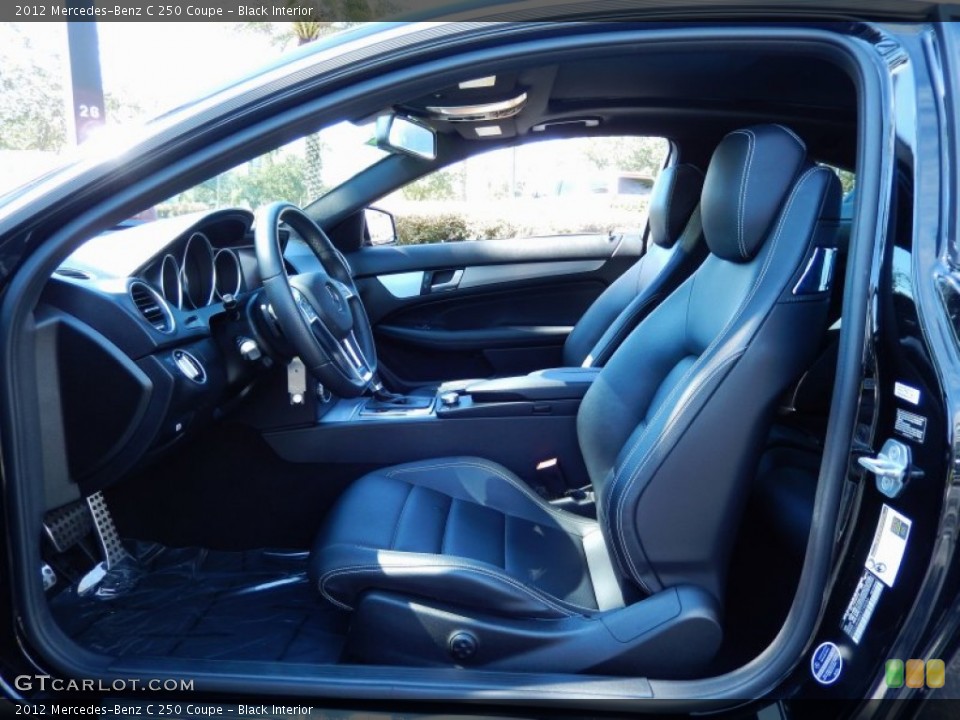 Black Interior Front Seat for the 2012 Mercedes-Benz C 250 Coupe #85112960