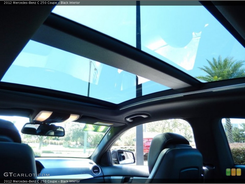 Black Interior Sunroof for the 2012 Mercedes-Benz C 250 Coupe #85113077