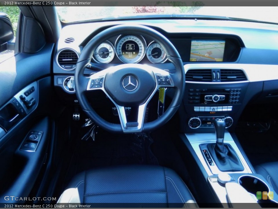 Black Interior Steering Wheel for the 2012 Mercedes-Benz C 250 Coupe #85113104