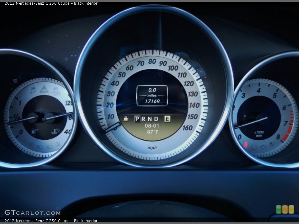 Black Interior Gauges for the 2012 Mercedes-Benz C 250 Coupe #85113118