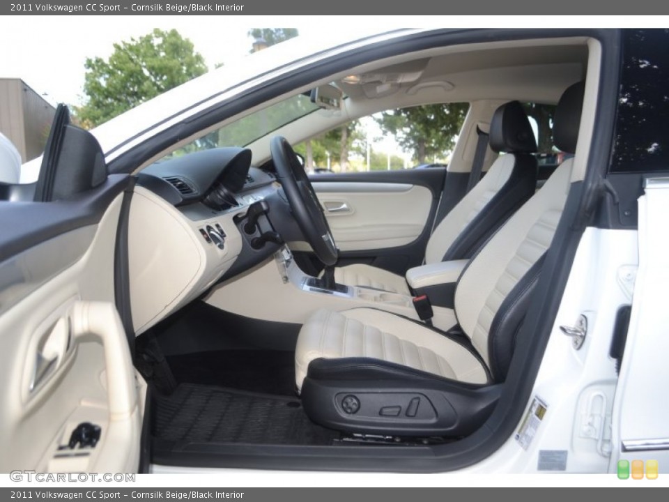 Cornsilk Beige/Black Interior Photo for the 2011 Volkswagen CC Sport #85113908