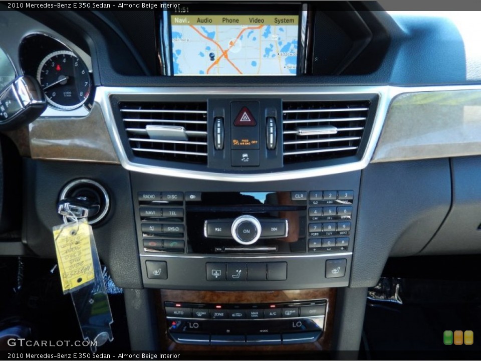 Almond Beige Interior Controls for the 2010 Mercedes-Benz E 350 Sedan #85114112