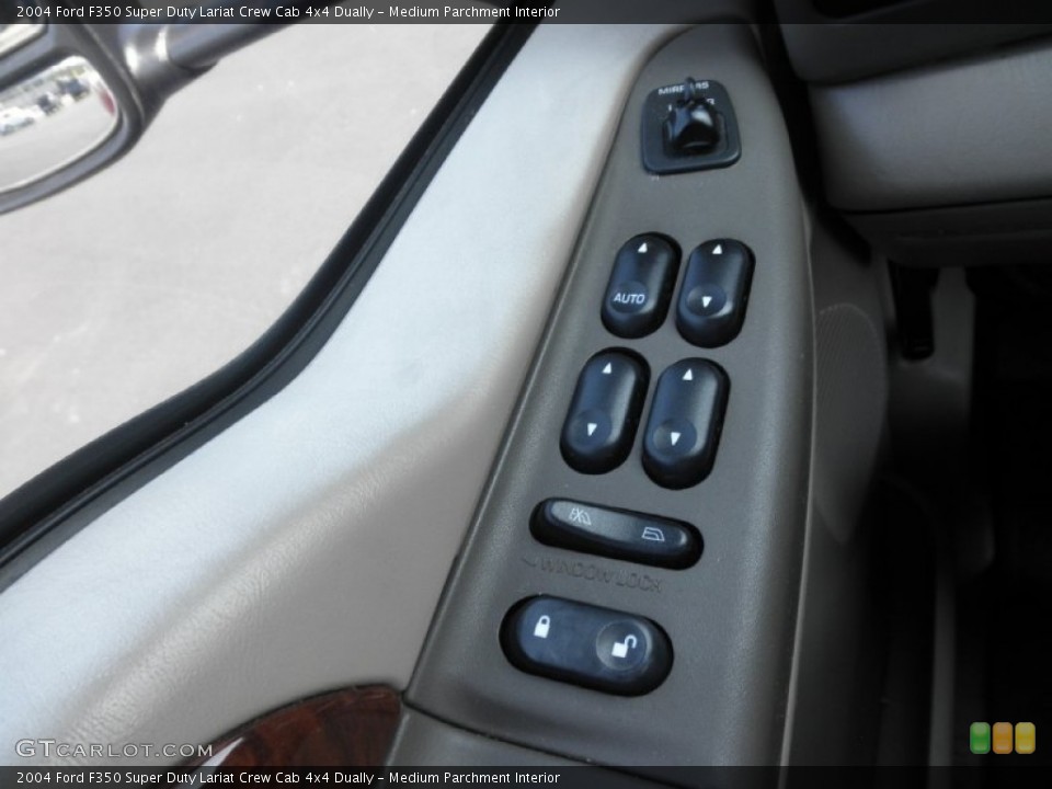 Medium Parchment Interior Controls for the 2004 Ford F350 Super Duty Lariat Crew Cab 4x4 Dually #85115103