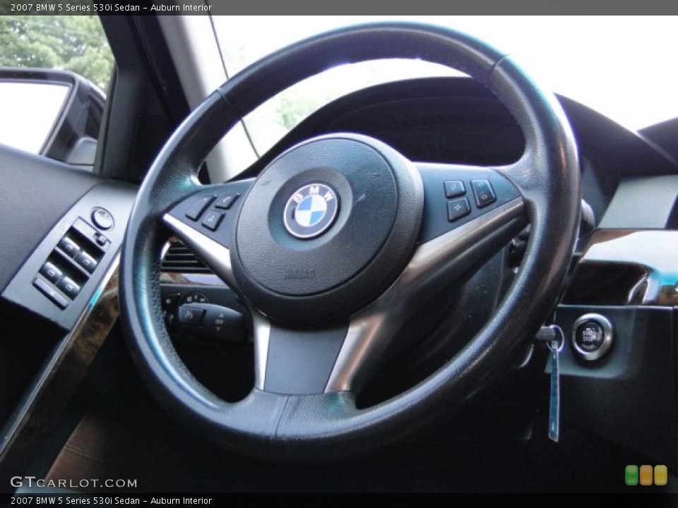Auburn Interior Steering Wheel for the 2007 BMW 5 Series 530i Sedan #85115372