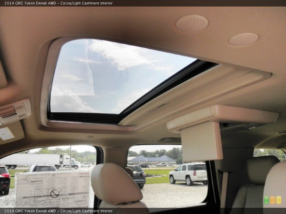 Cocoa/Light Cashmere Interior Sunroof for the 2014 GMC Yukon Denali AWD #85115536