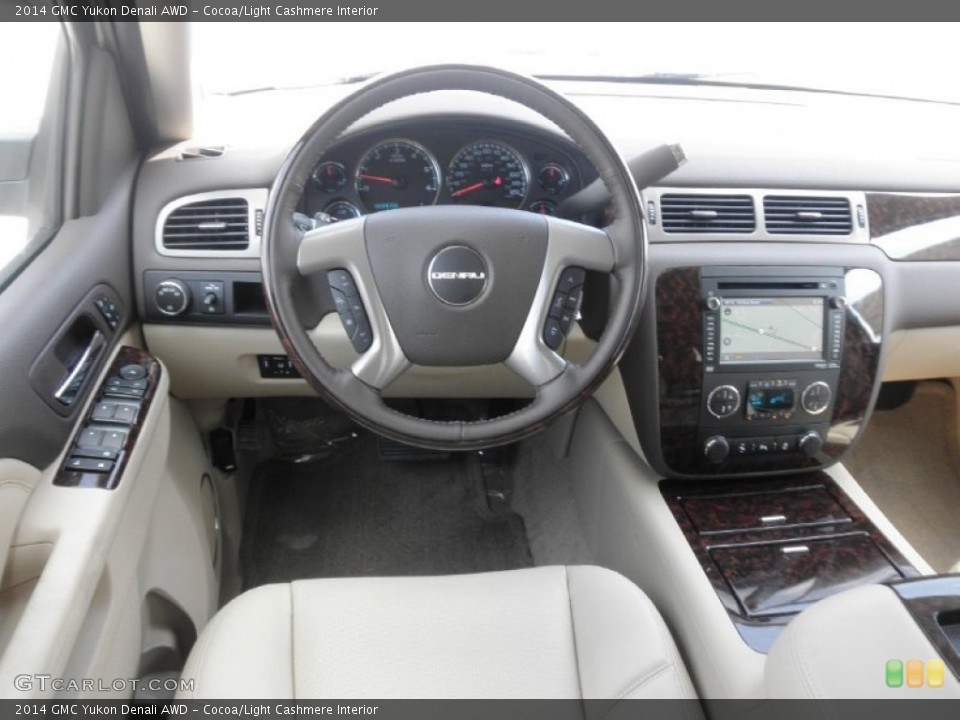 Cocoa/Light Cashmere Interior Dashboard for the 2014 GMC Yukon Denali AWD #85115554