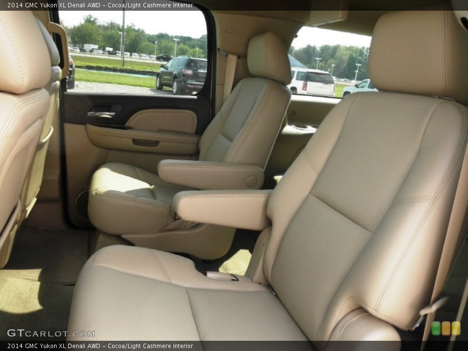 Cocoa/Light Cashmere Interior Rear Seat for the 2014 GMC Yukon XL Denali AWD #85116023