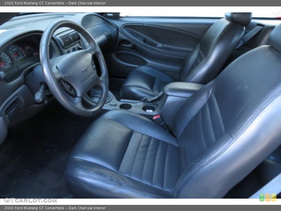 Dark Charcoal Interior Photo for the 2003 Ford Mustang GT Convertible #85117271