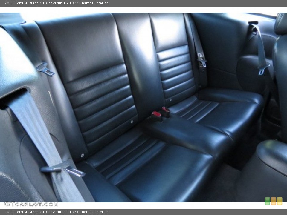 Dark Charcoal Interior Rear Seat for the 2003 Ford Mustang GT Convertible #85117290