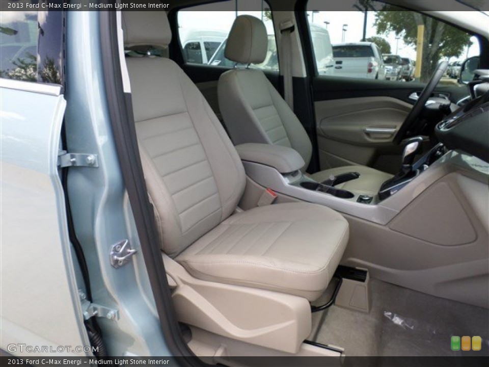 Medium Light Stone Interior Front Seat for the 2013 Ford C-Max Energi #85121223