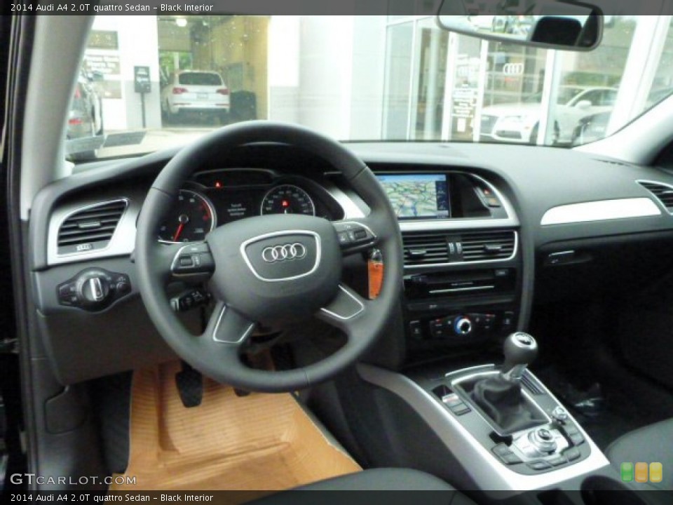 Black Interior Dashboard for the 2014 Audi A4 2.0T quattro Sedan #85121807