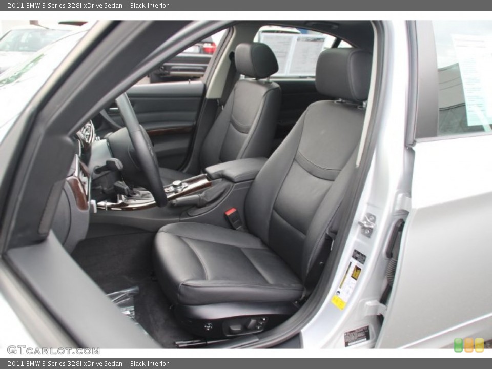 Black Interior Front Seat for the 2011 BMW 3 Series 328i xDrive Sedan #85124252