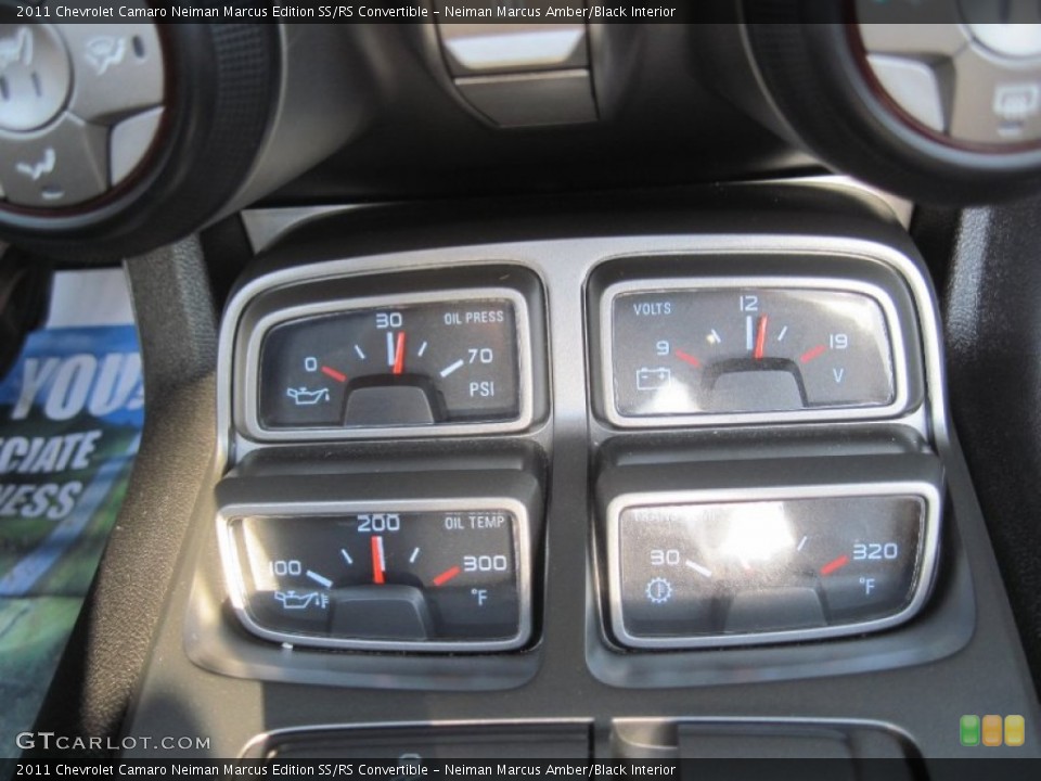 Neiman Marcus Amber/Black Interior Gauges for the 2011 Chevrolet Camaro Neiman Marcus Edition SS/RS Convertible #85125917