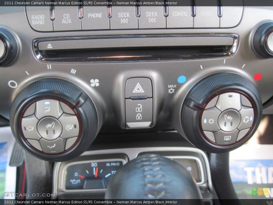 Neiman Marcus Amber/Black Interior Controls for the 2011 Chevrolet Camaro Neiman Marcus Edition SS/RS Convertible #85125968