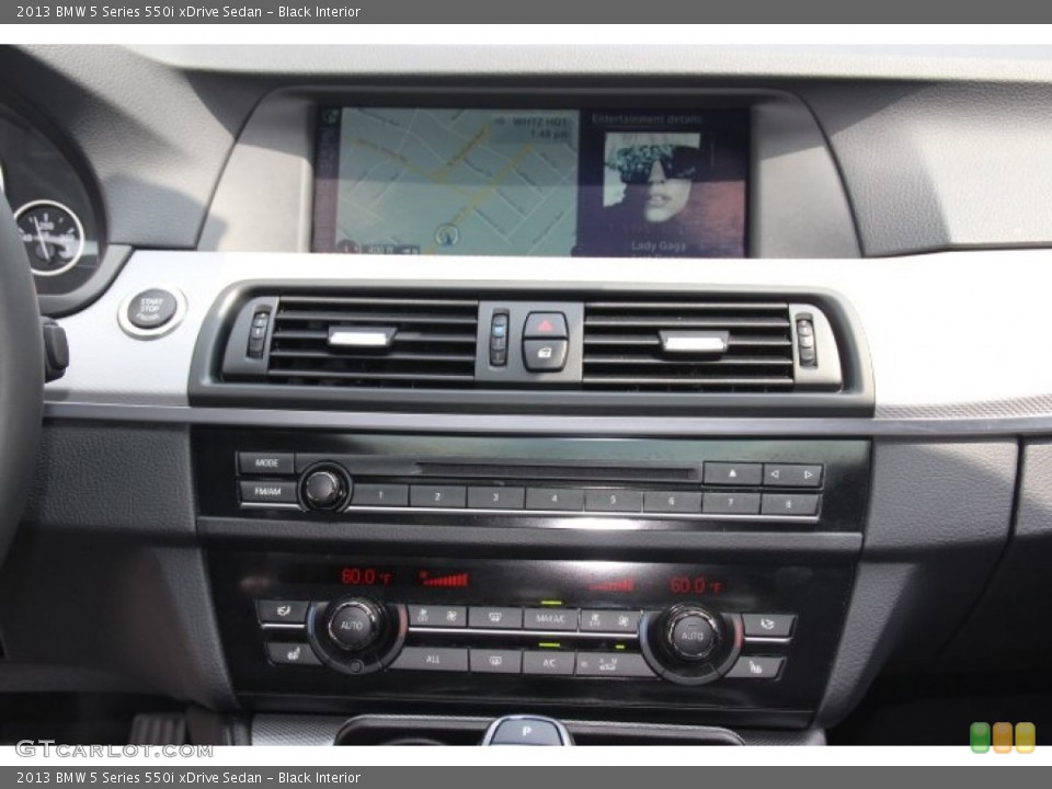 Black Interior Controls for the 2013 BMW 5 Series 550i xDrive Sedan #85126541