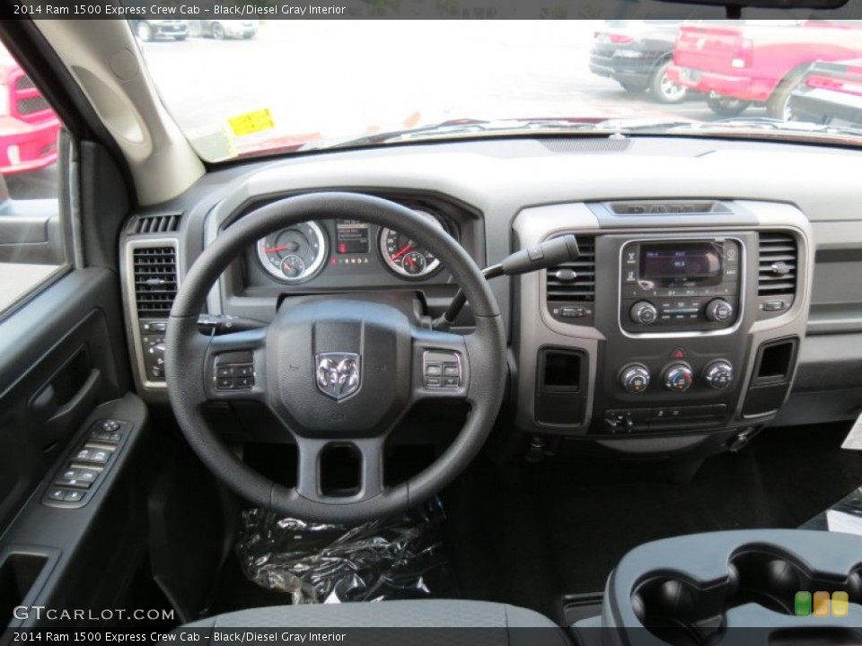 Black/Diesel Gray Interior Dashboard for the 2014 Ram 1500 Express Crew Cab #85128887