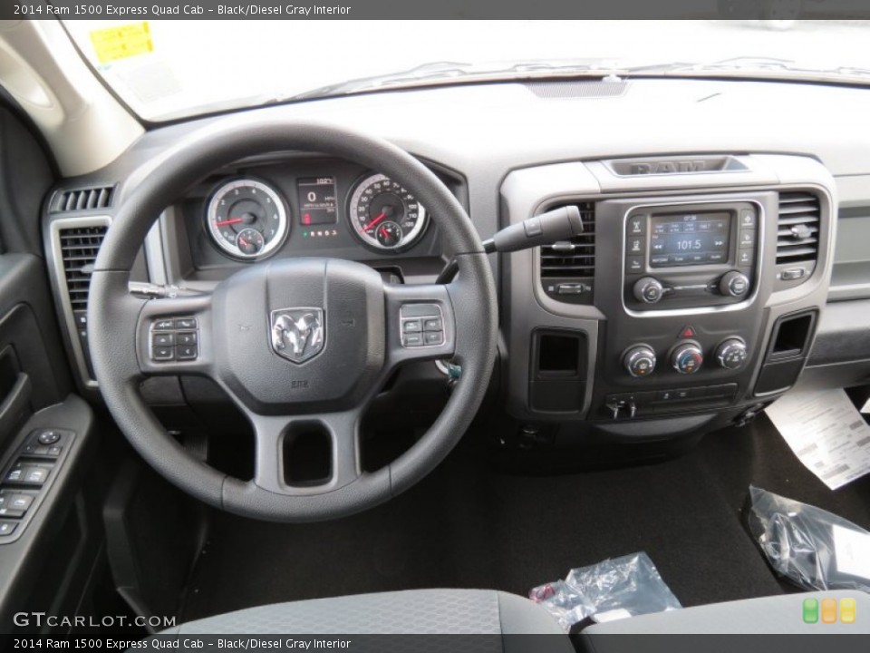 Black/Diesel Gray Interior Dashboard for the 2014 Ram 1500 Express Quad Cab #85129142
