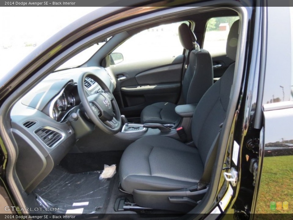Black Interior Front Seat for the 2014 Dodge Avenger SE #85130102