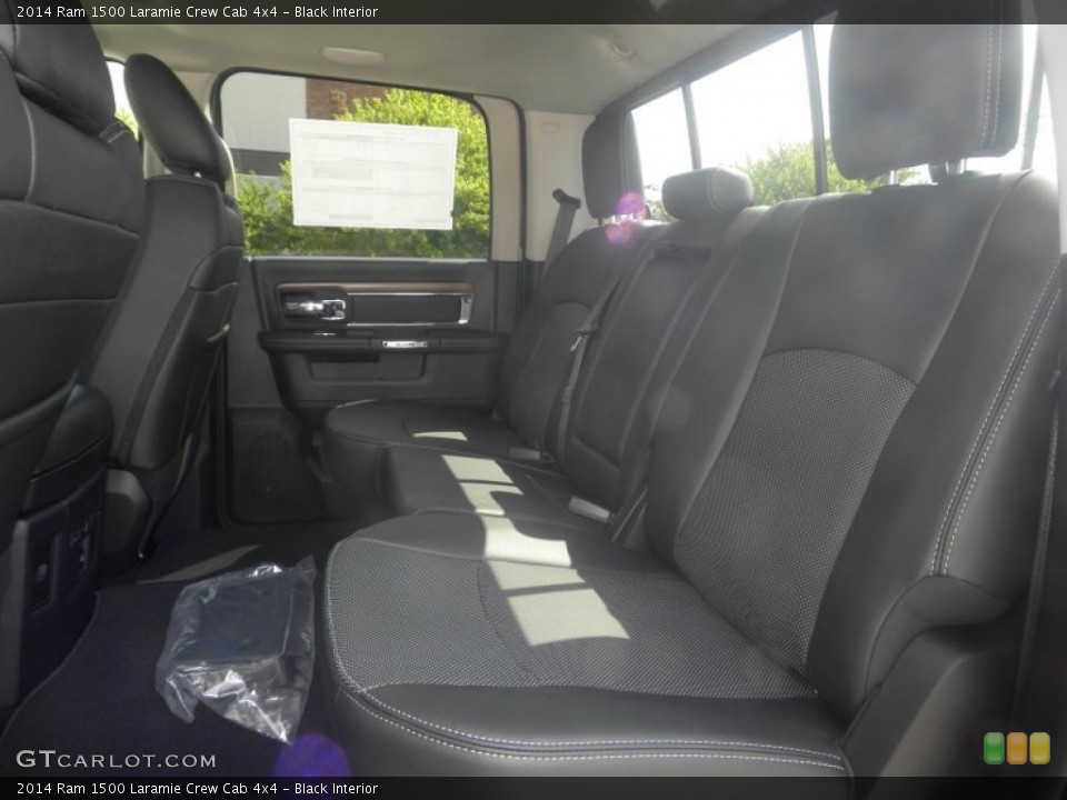 Black Interior Rear Seat for the 2014 Ram 1500 Laramie Crew Cab 4x4 #85132385