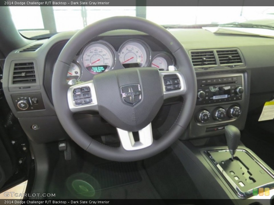 Dark Slate Gray Interior Steering Wheel for the 2014 Dodge Challenger R/T Blacktop #85132661
