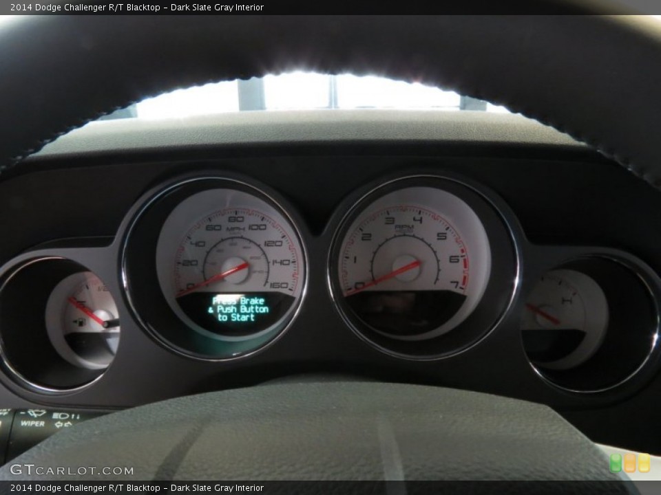 Dark Slate Gray Interior Gauges for the 2014 Dodge Challenger R/T Blacktop #85132706