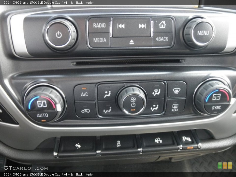 Jet Black Interior Controls for the 2014 GMC Sierra 1500 SLE Double Cab 4x4 #85132991