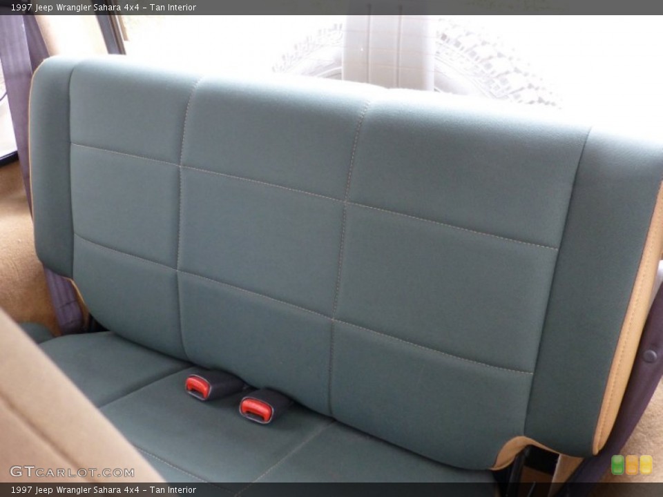 Tan Interior Rear Seat for the 1997 Jeep Wrangler Sahara 4x4 #85133363