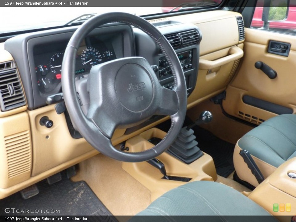 Tan Interior Prime Interior for the 1997 Jeep Wrangler Sahara 4x4 #85133387