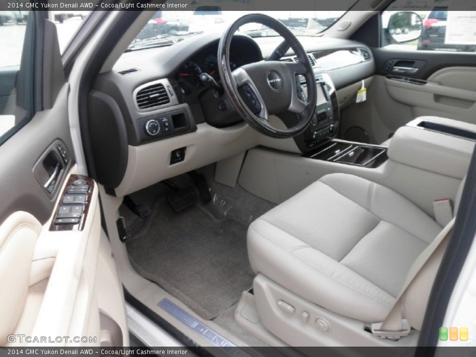 Cocoa/Light Cashmere 2014 GMC Yukon Interiors