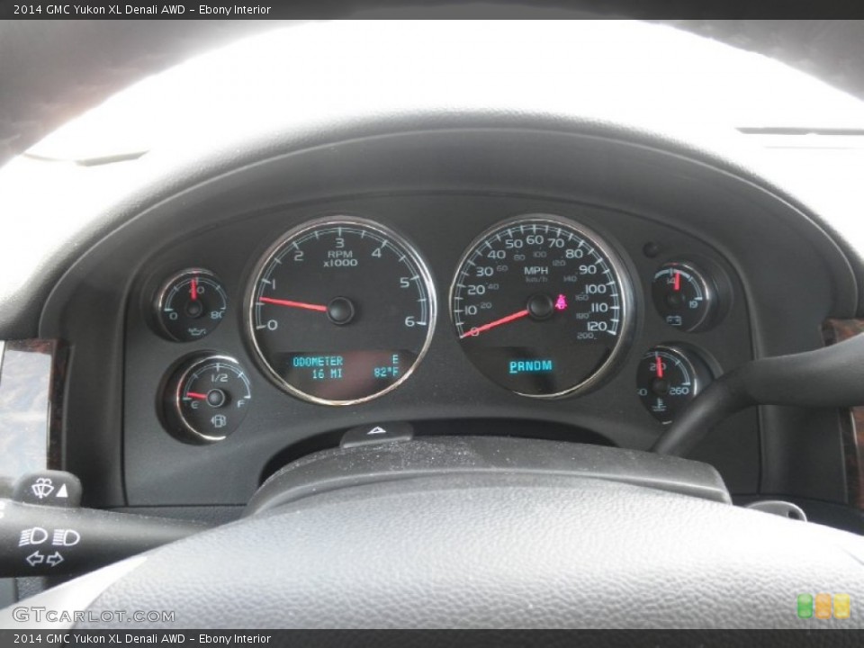 Ebony Interior Gauges for the 2014 GMC Yukon XL Denali AWD #85134800