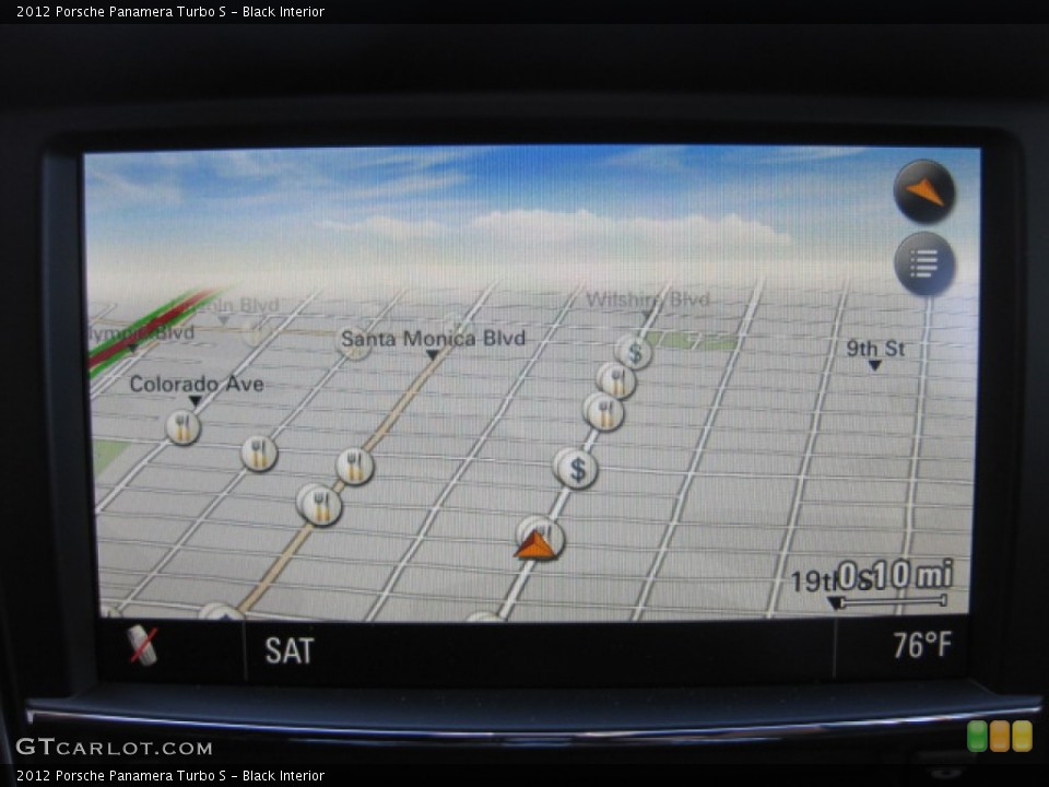 Black Interior Navigation for the 2012 Porsche Panamera Turbo S #85135703