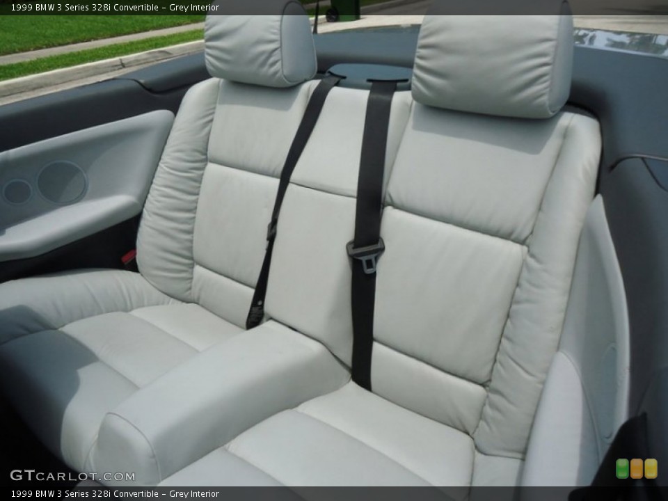 Grey Interior Rear Seat for the 1999 BMW 3 Series 328i Convertible #85135772