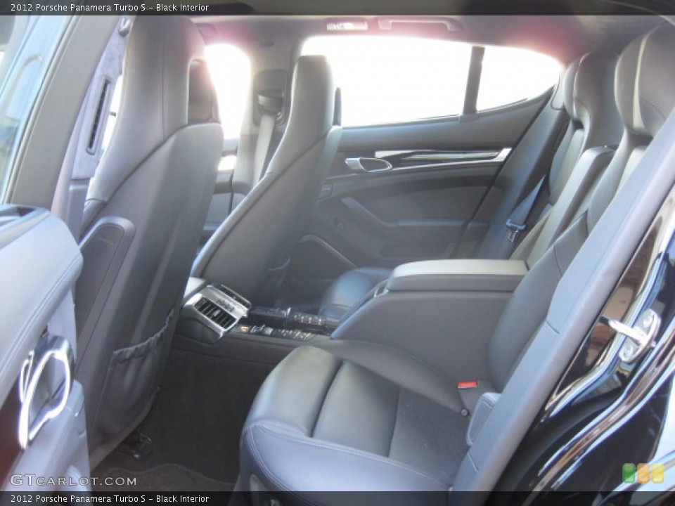 Black Interior Rear Seat for the 2012 Porsche Panamera Turbo S #85135799