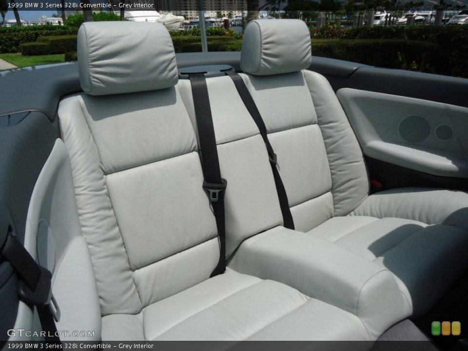 Grey Interior Rear Seat for the 1999 BMW 3 Series 328i Convertible #85135940