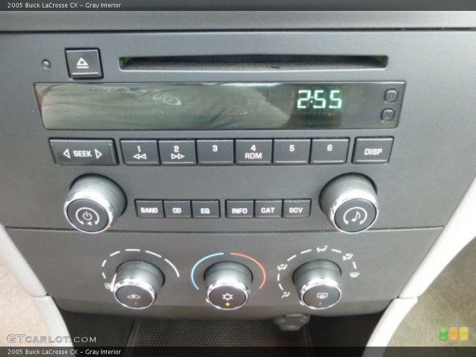 Gray Interior Controls for the 2005 Buick LaCrosse CX #85141607