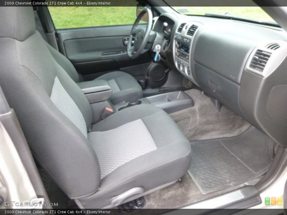 Ebony Interior Photo for the 2009 Chevrolet Colorado Z71 Crew Cab 4x4 #85142657