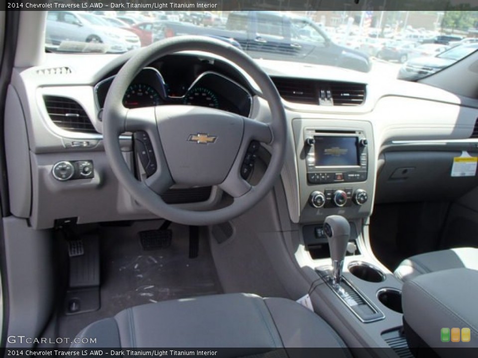 Dark Titanium/Light Titanium Interior Dashboard for the 2014 Chevrolet Traverse LS AWD #85144103