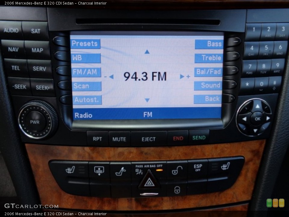 Charcoal Interior Audio System for the 2006 Mercedes-Benz E 320 CDI Sedan #85144604