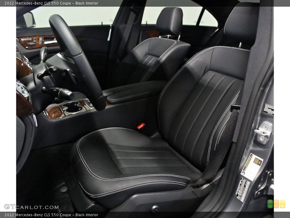 Black Interior Front Seat for the 2012 Mercedes-Benz CLS 550 Coupe #85146395