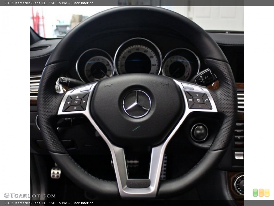 Black Interior Steering Wheel for the 2012 Mercedes-Benz CLS 550 Coupe #85146485