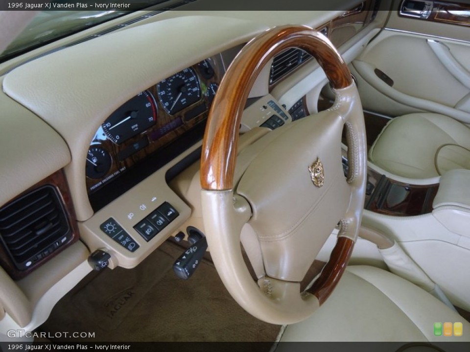 Ivory Interior Steering Wheel for the 1996 Jaguar XJ Vanden Plas #85146590